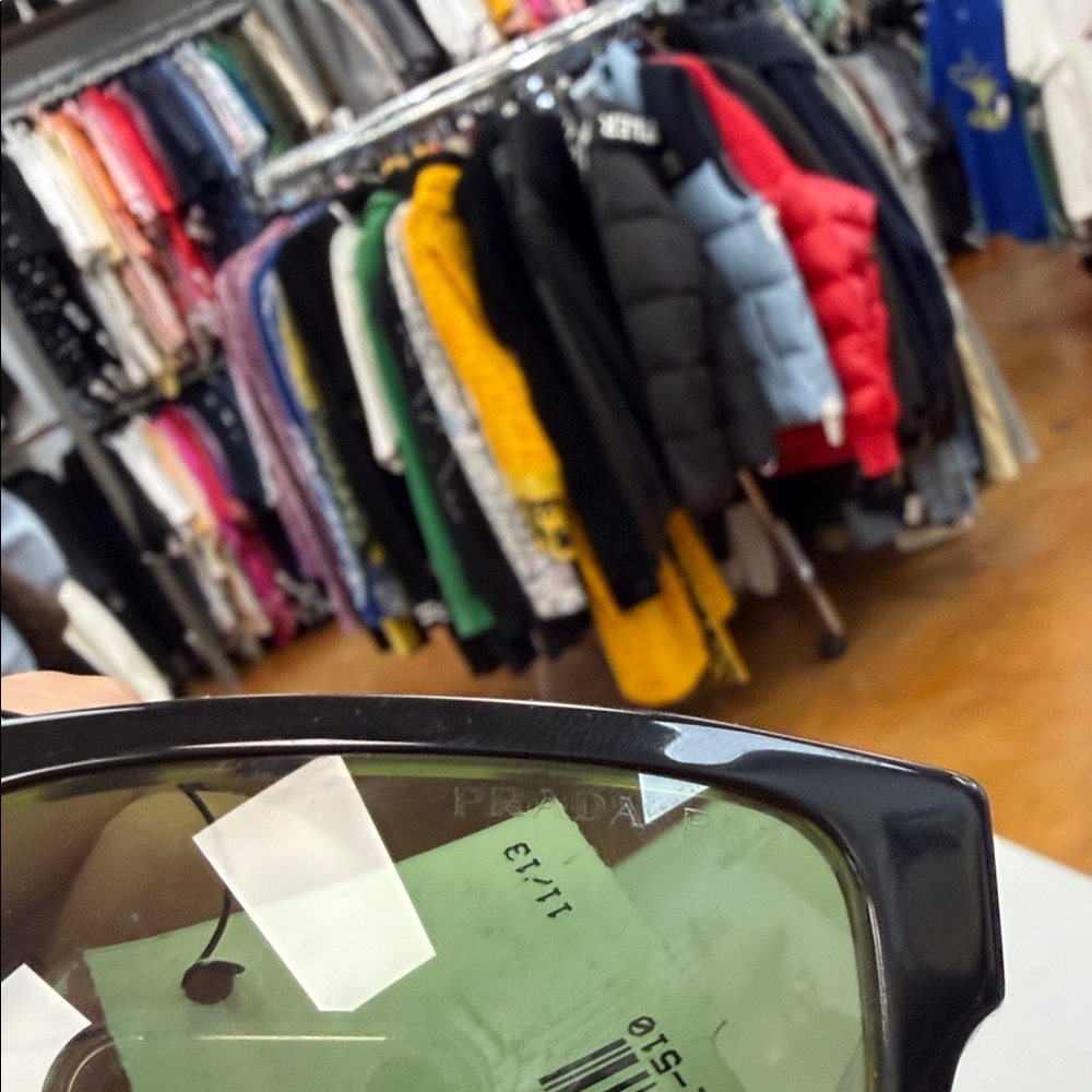 Prada Black and Green Sunglasses - Picture 7 of 7